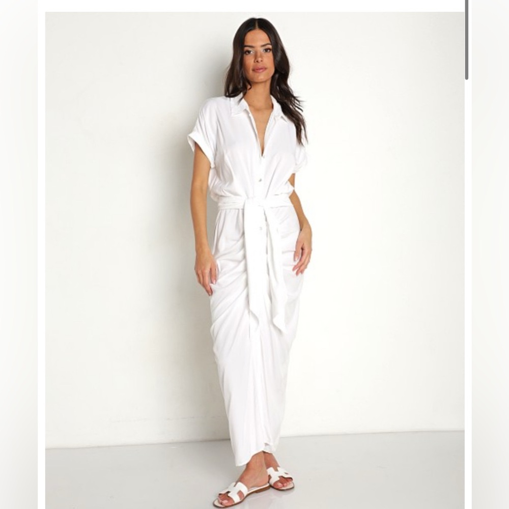 L*Space White Midi Dress
